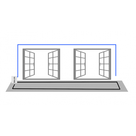 Balcony antenna 1.8-50Mhz 500W